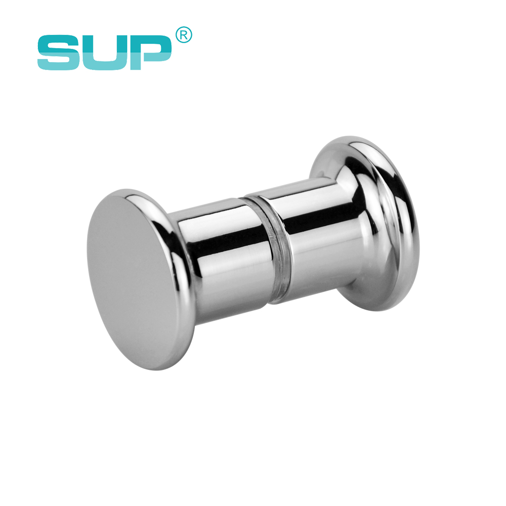 Chrome plated solid brass shower glass door knob handles, glass door handles, bathroom shower door handles DK11-1