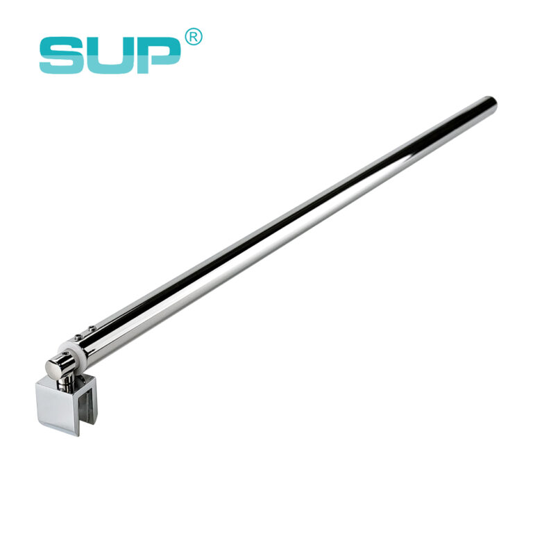 Frameless glass stainless steel adjustable support bar for shower door, wall mount rail, wall to galss support bar SB602-19-750