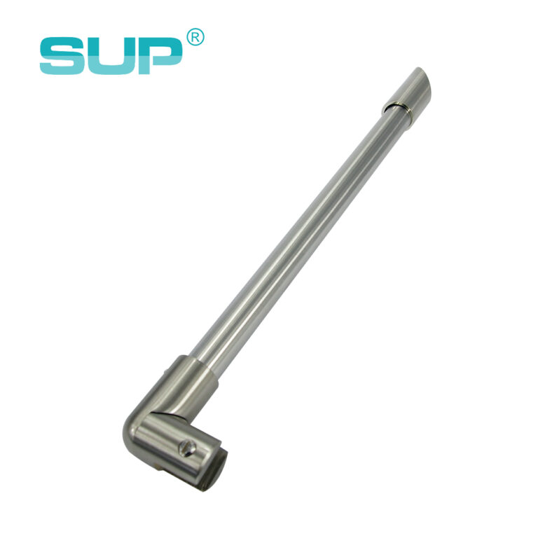 Customized size adjustable stainless steel shower door support bar, bathroom door support bar, glass door support bar SB503