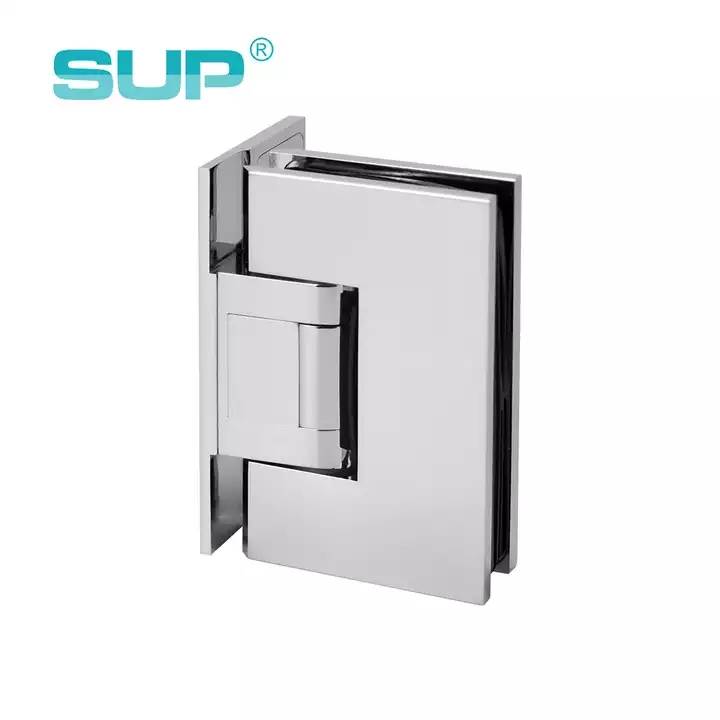 Shower bathroom chrome H59 brass adjustable offset wall mount glass door soft close hinge, glass door hinge GH1501-L