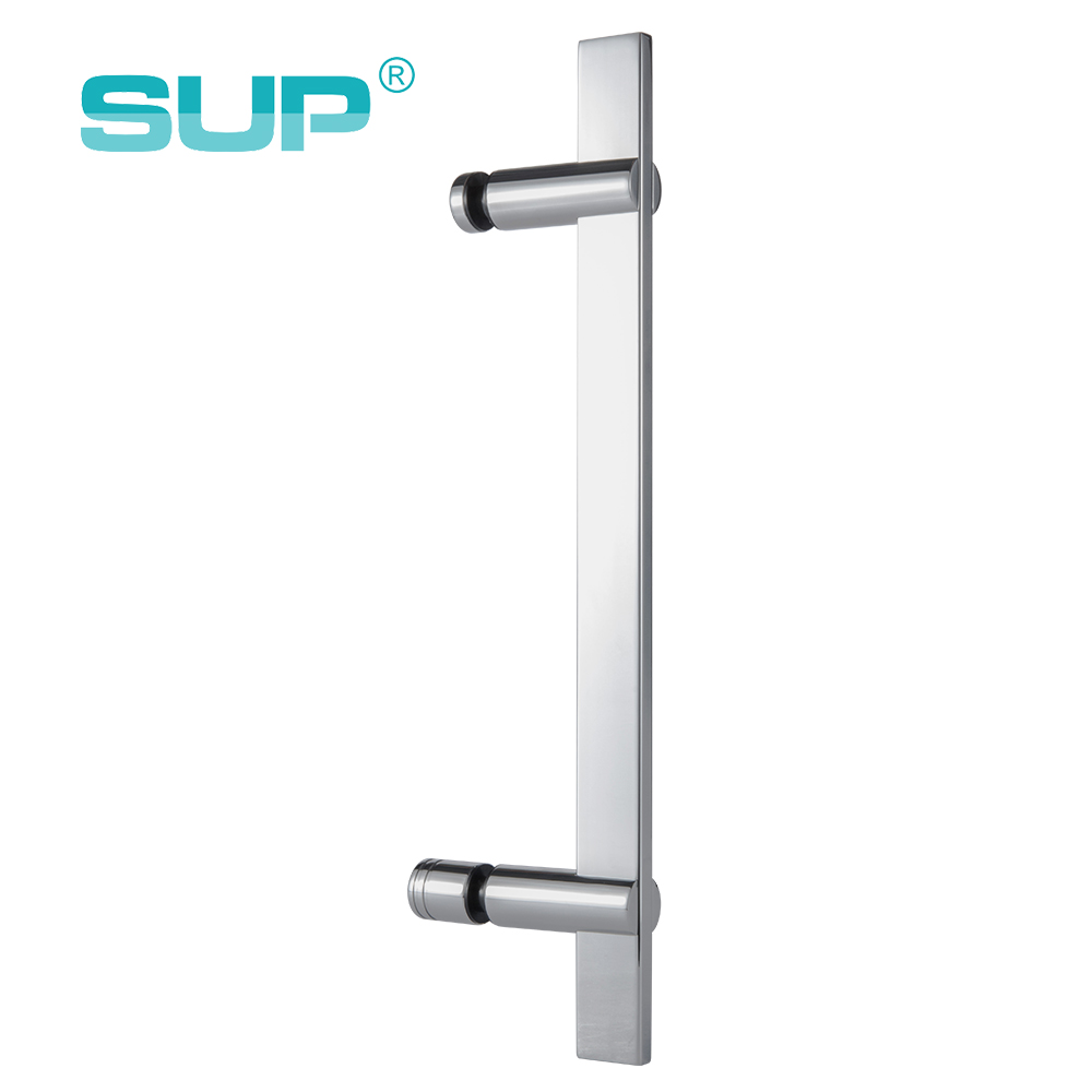 Interior bathroom shower door single side glass aluminium door handles, glass door handles DH301-1