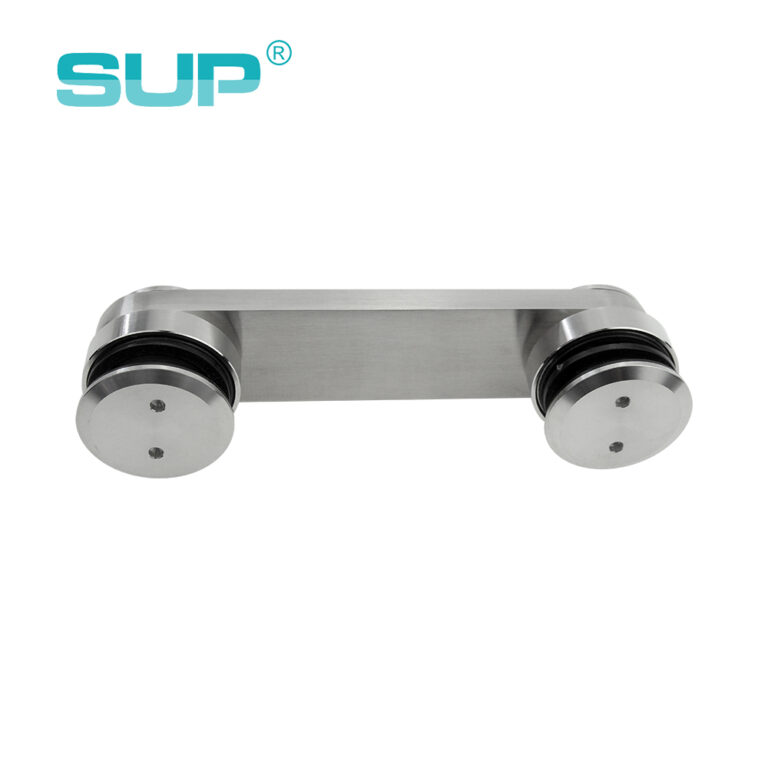 Glass to glass connector stainless steel office glass hardware glass door fixed panel fittings PD001