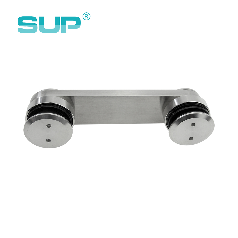 Glass to glass connector stainless steel office glass hardware glass door fixed panel fittings PD001